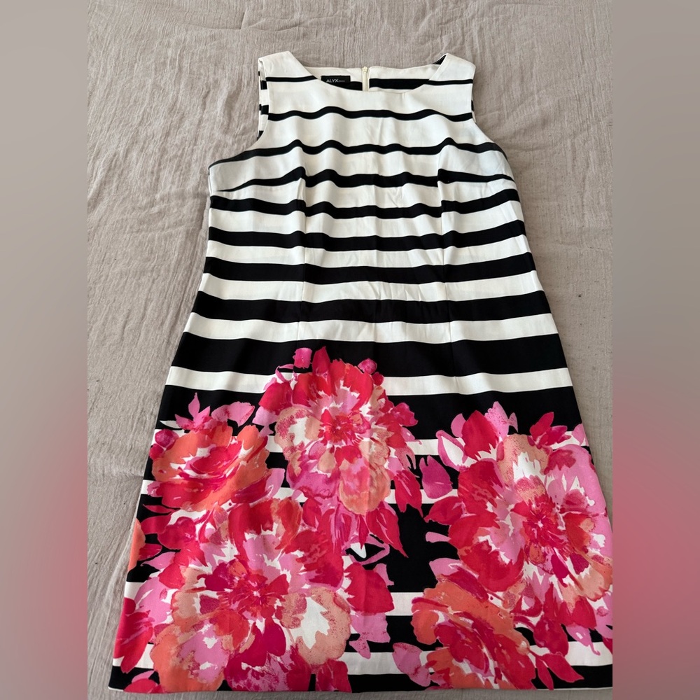 Striped Floral Women’s Dress